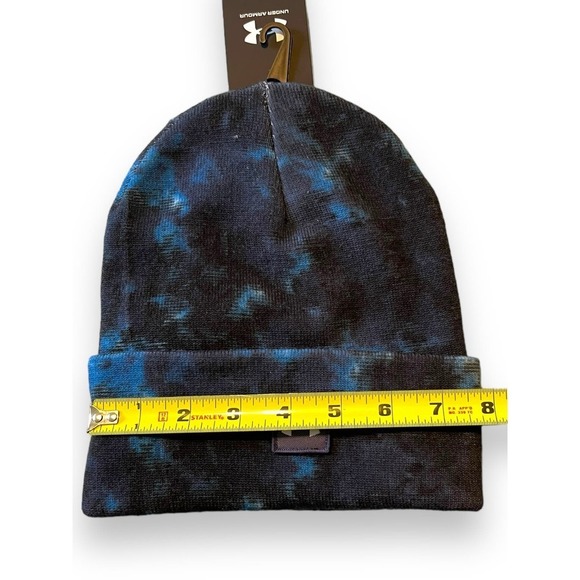 NWT Under Armour Halftime Printed Beanie Colder Conditions Tie Dye Men's Blue OS - Picture 9 of 9